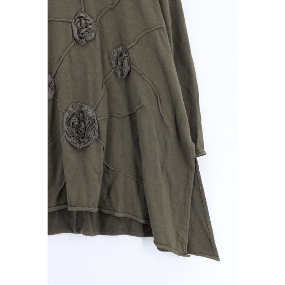 Cheyenne Tunic Dress Womens Brown Pullover Long Sleeve Floral Embroidered 2X - Picture 6 of 11